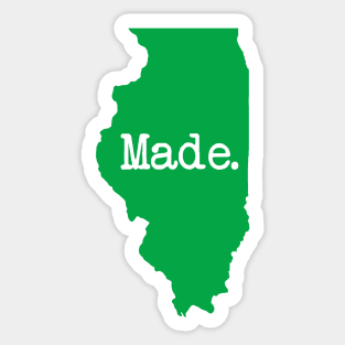 Illinois Made IL Green Sticker